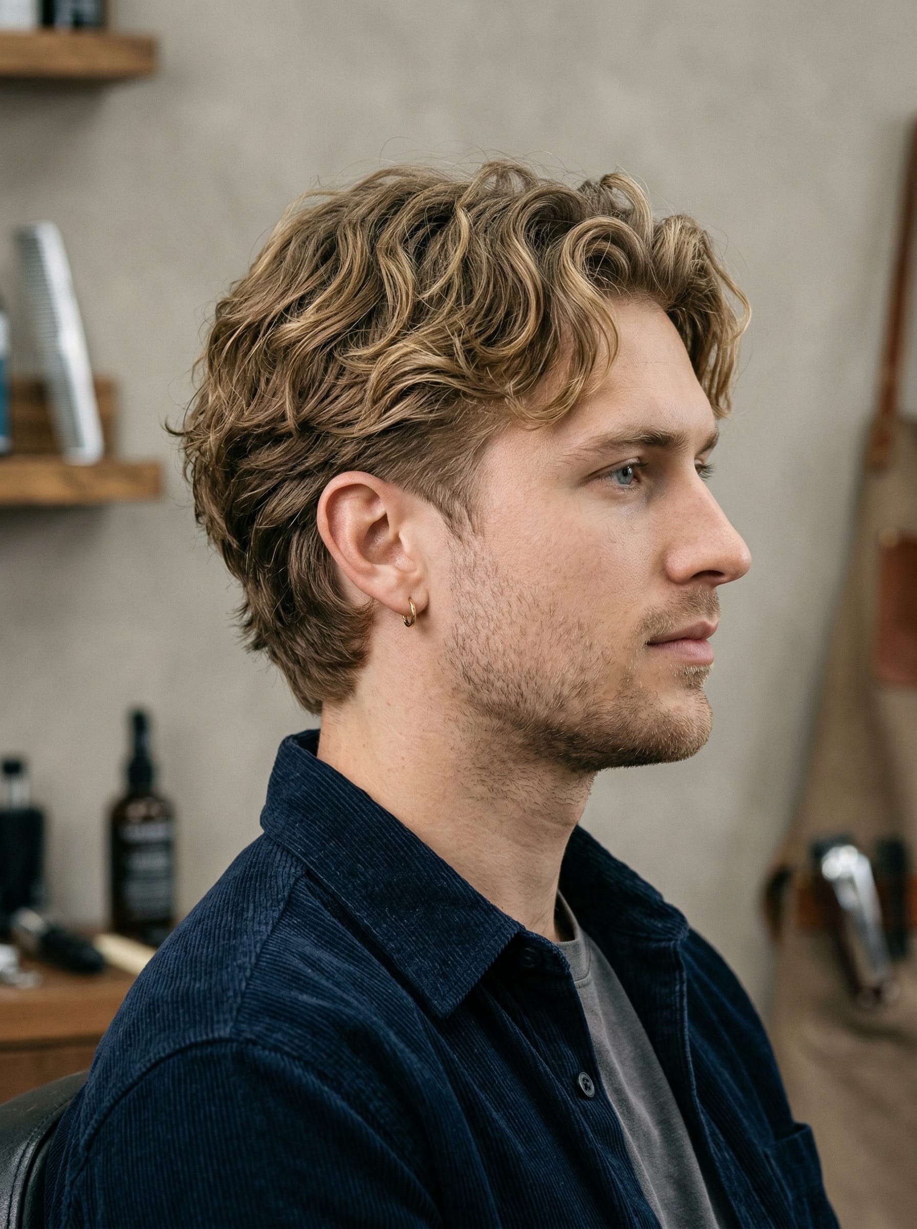 Surfer Shag haircut — Loose medium-length layers with texture throughout